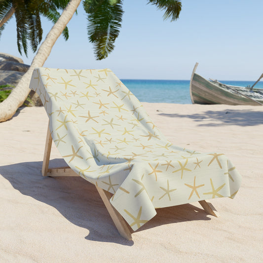 Relaxing Beach Towel - Starfish Design, Coastal Cottage, Ocean Vibes Towel, Summer Accessories, Perfect for Beach Trips, Pool Days, Gifts for Beach Lovers