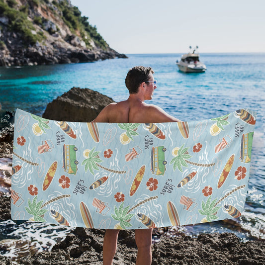 Surf's Up Beach Towel 31"x71"